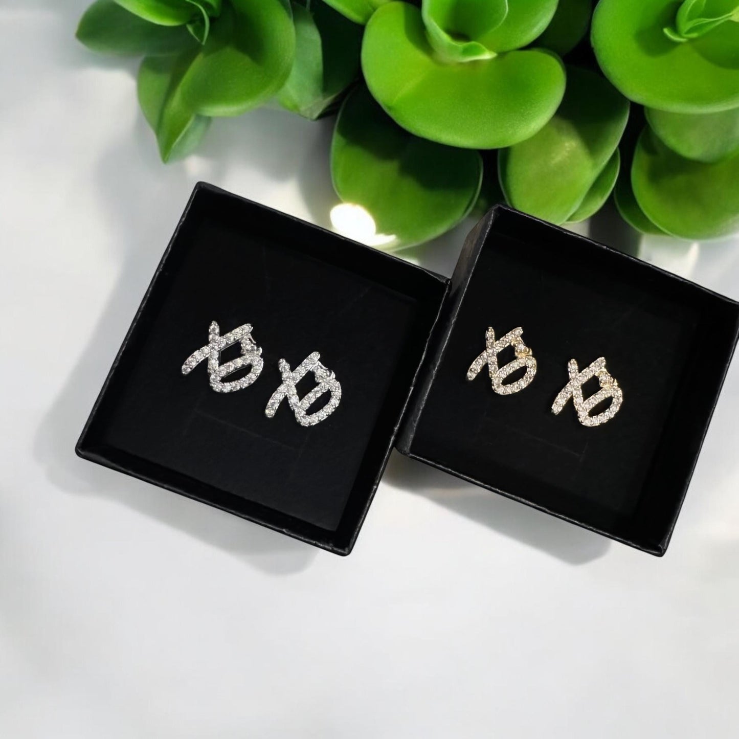 XO Sparkle Stud Earrings
