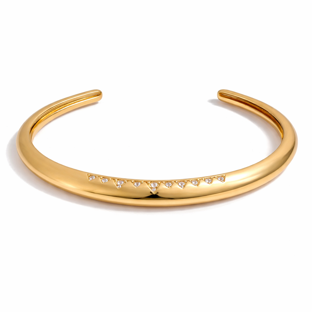 Crowned Glow Cuff Bracelet