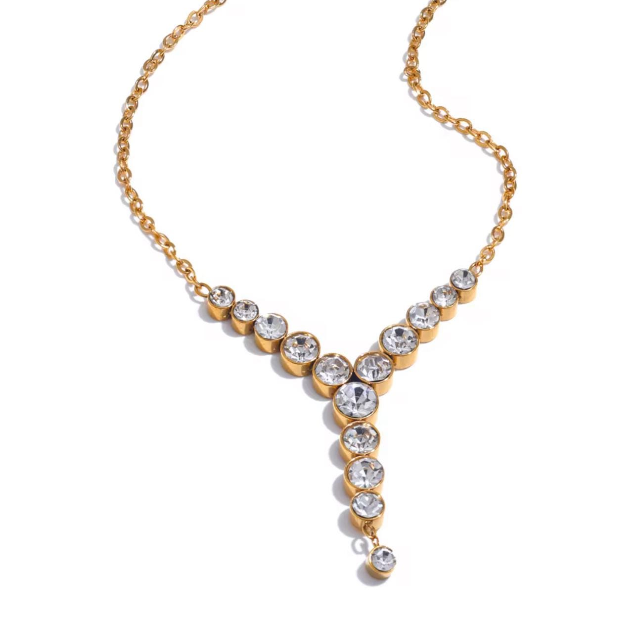 Elara Celestial Drop Necklace