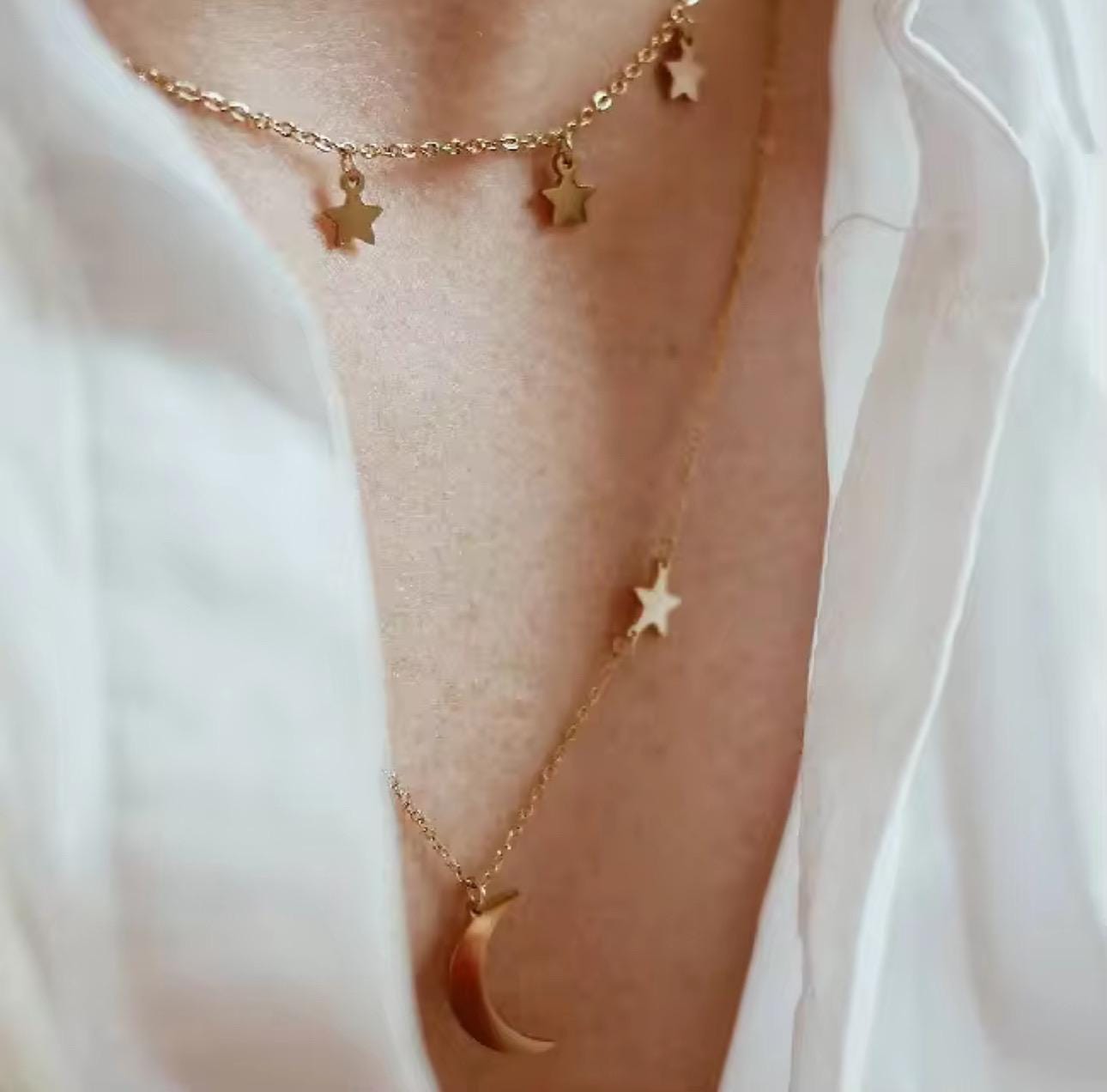Luna Star Crescent Necklace