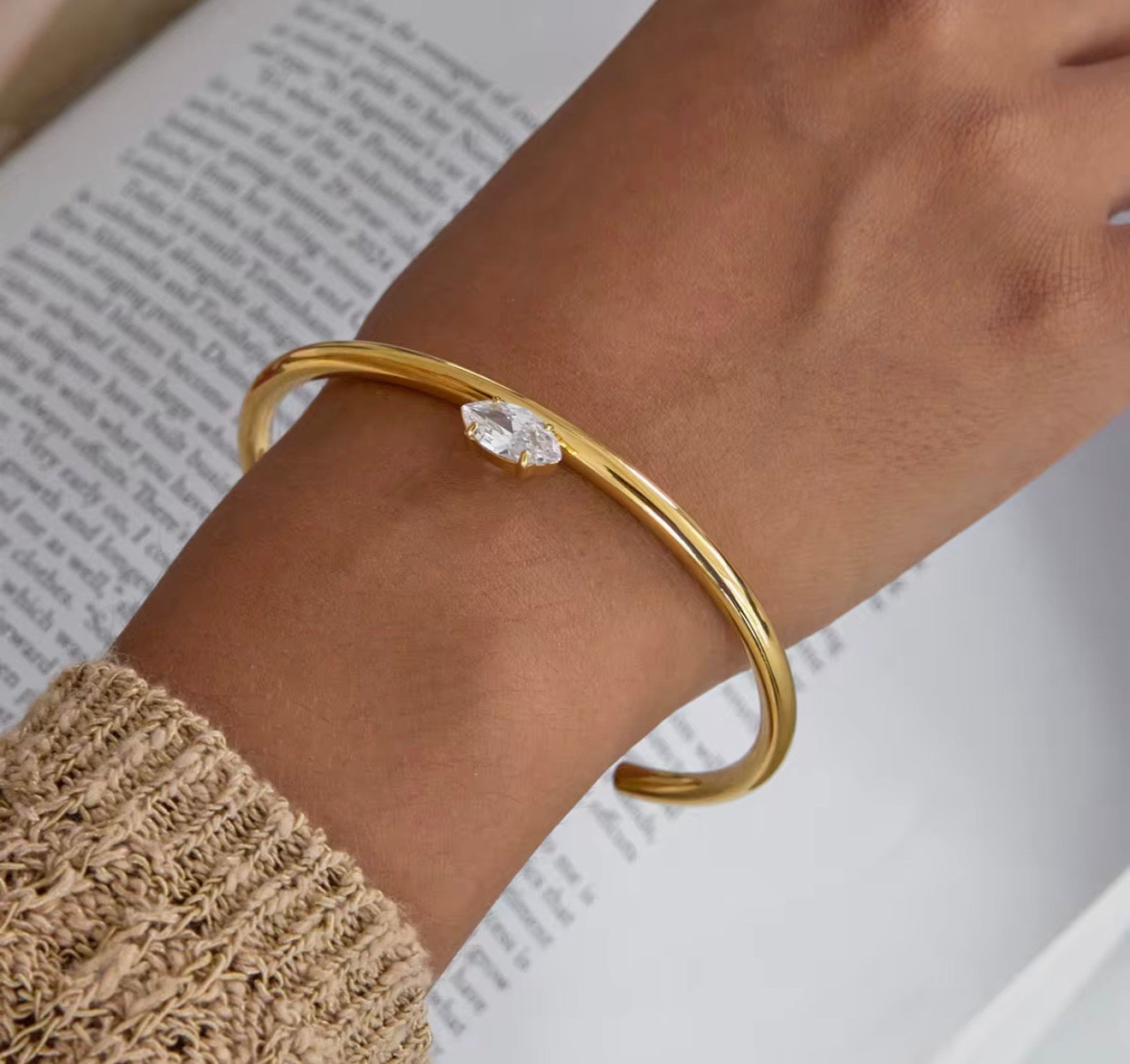 Eternal Radiance Cuff Bracelet