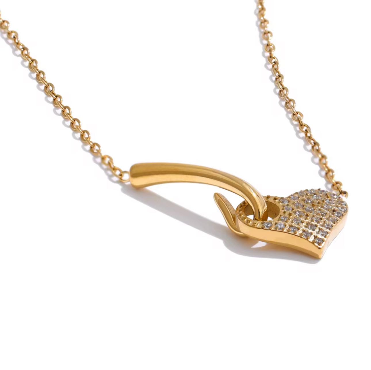 Golden Promise Lock Pendant