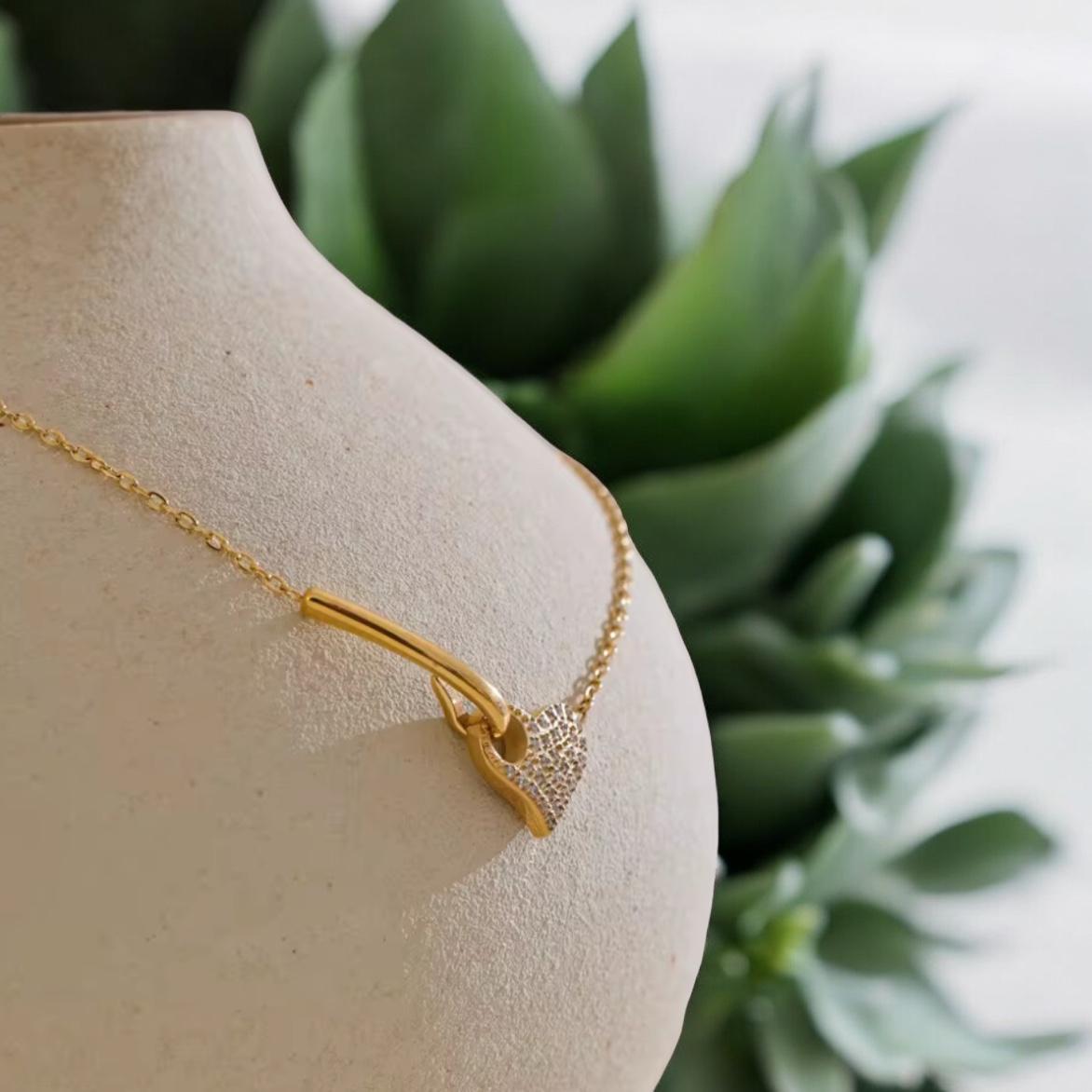 Golden Promise Lock Pendant