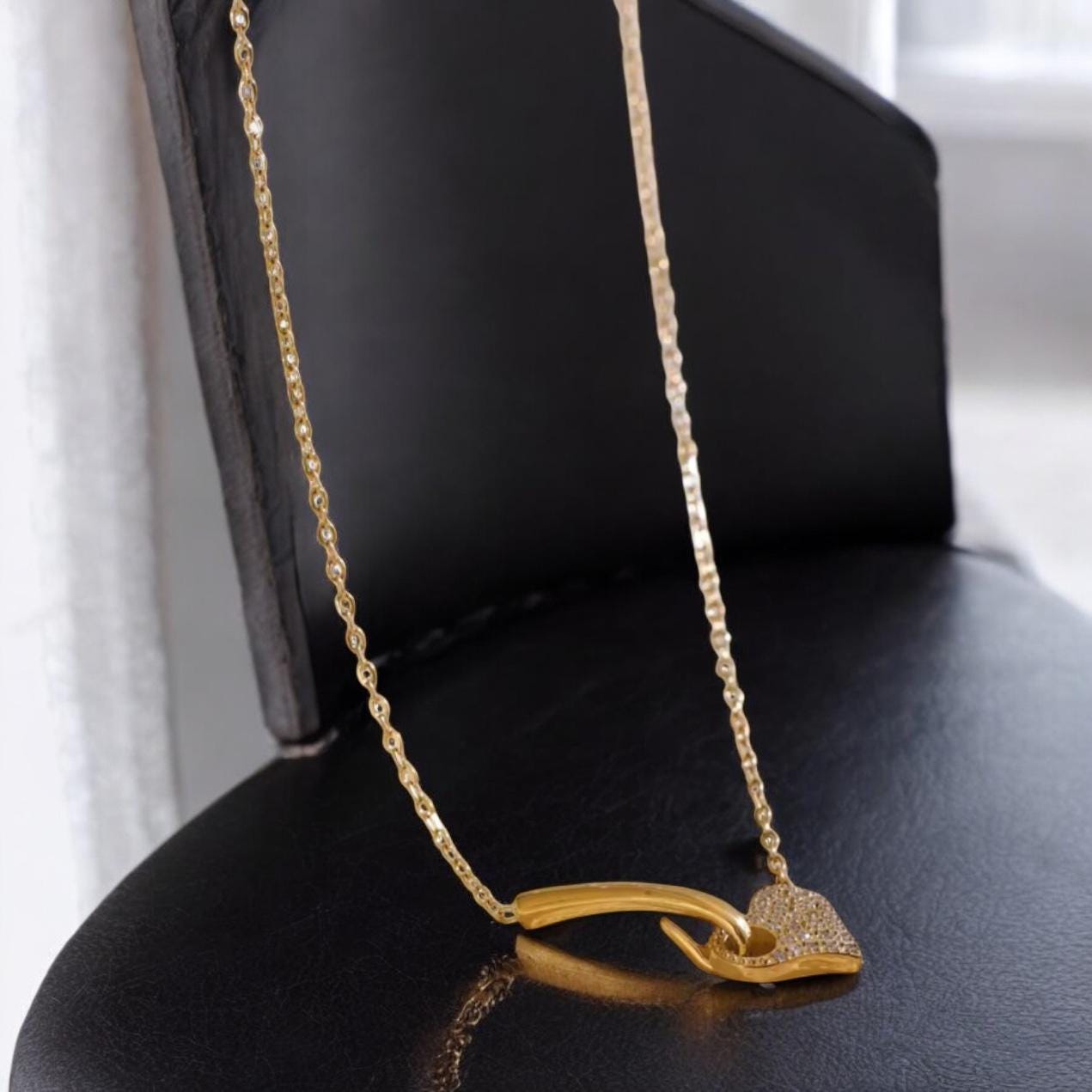 Golden Promise Lock Pendant