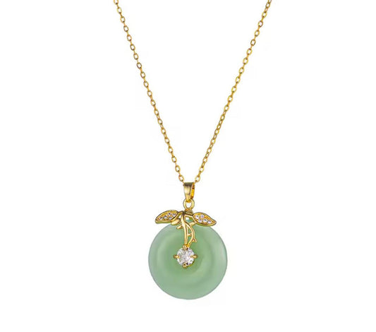 Jade Harmony Donut Pendant