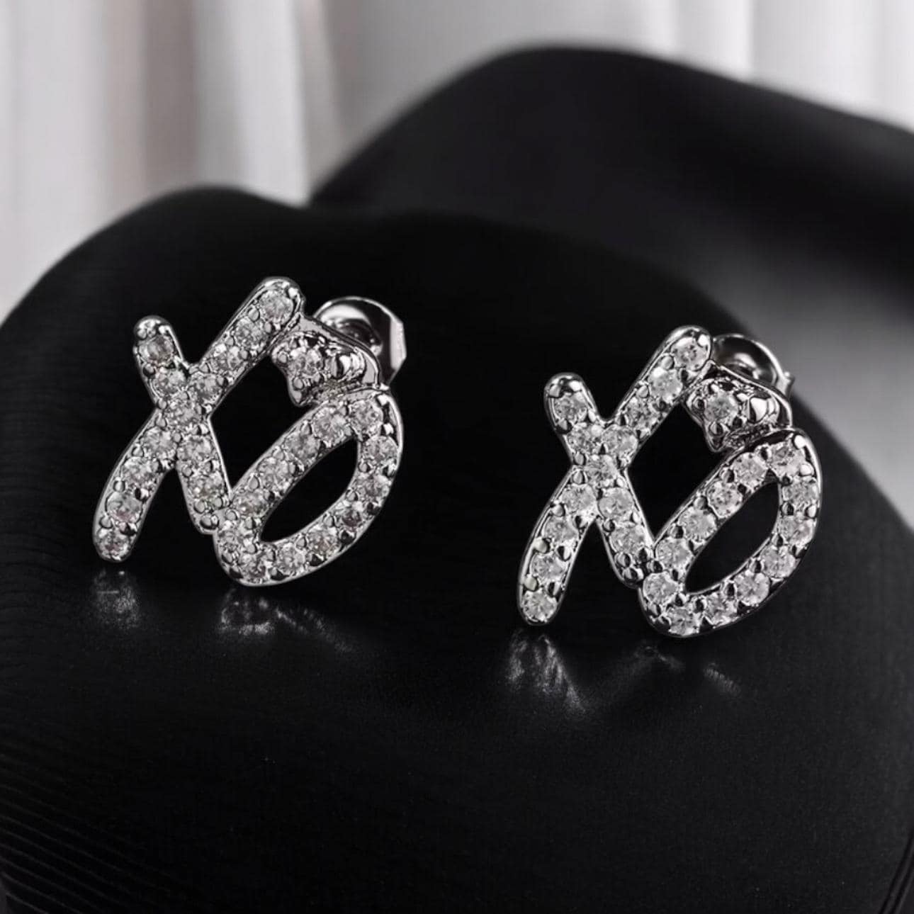 XO Sparkle Stud Earrings