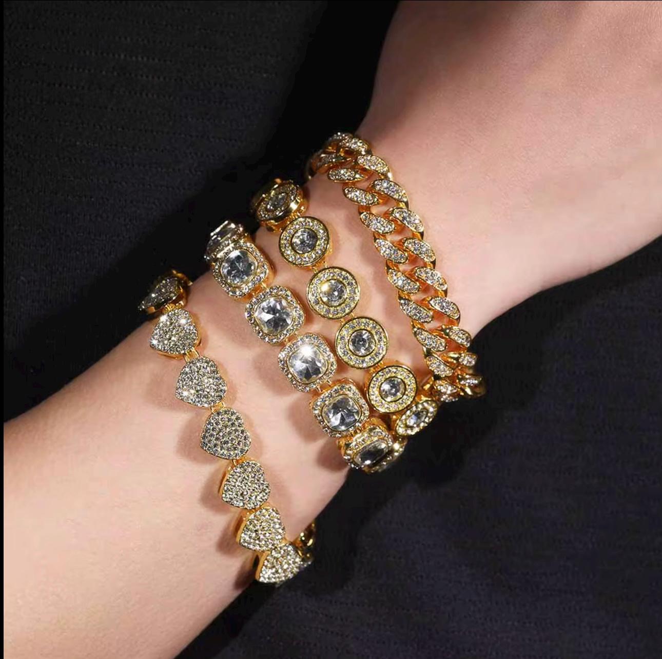 Golden Blush Cuban Link Bracelet