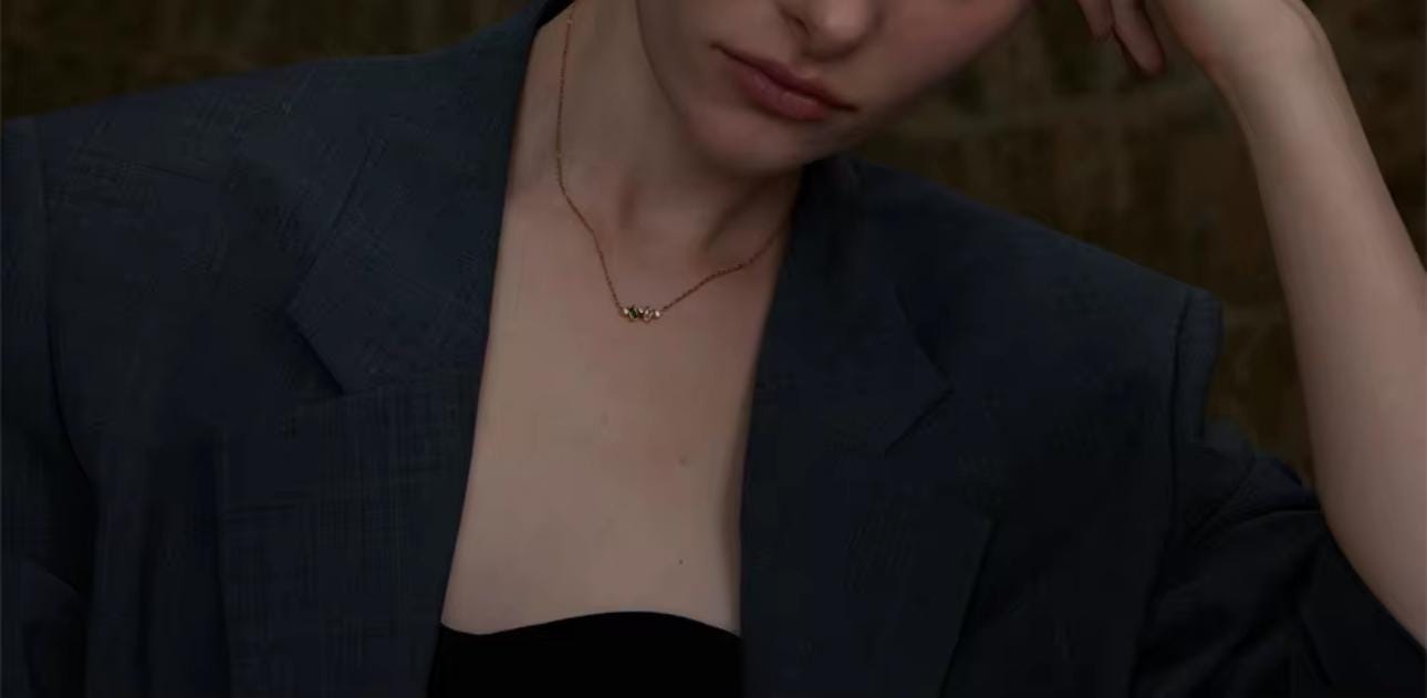 Lunar Glow Crescent Necklace