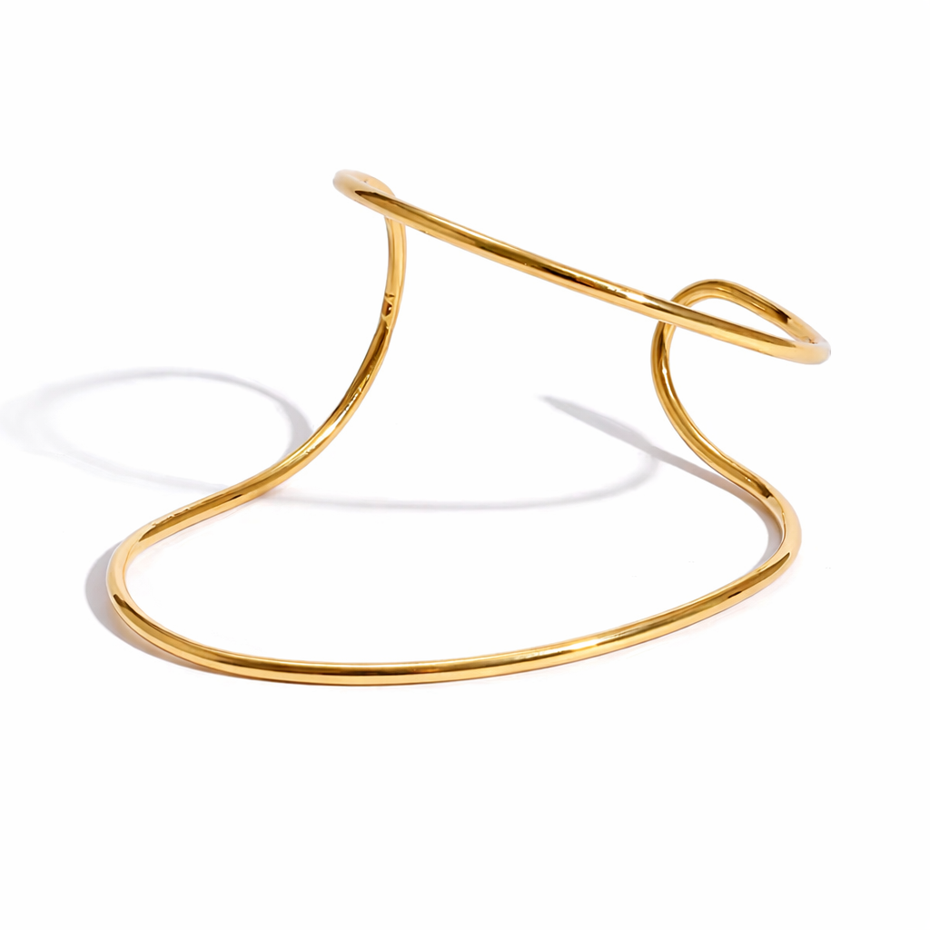 Sculpted Horizon Cuff Bracelet