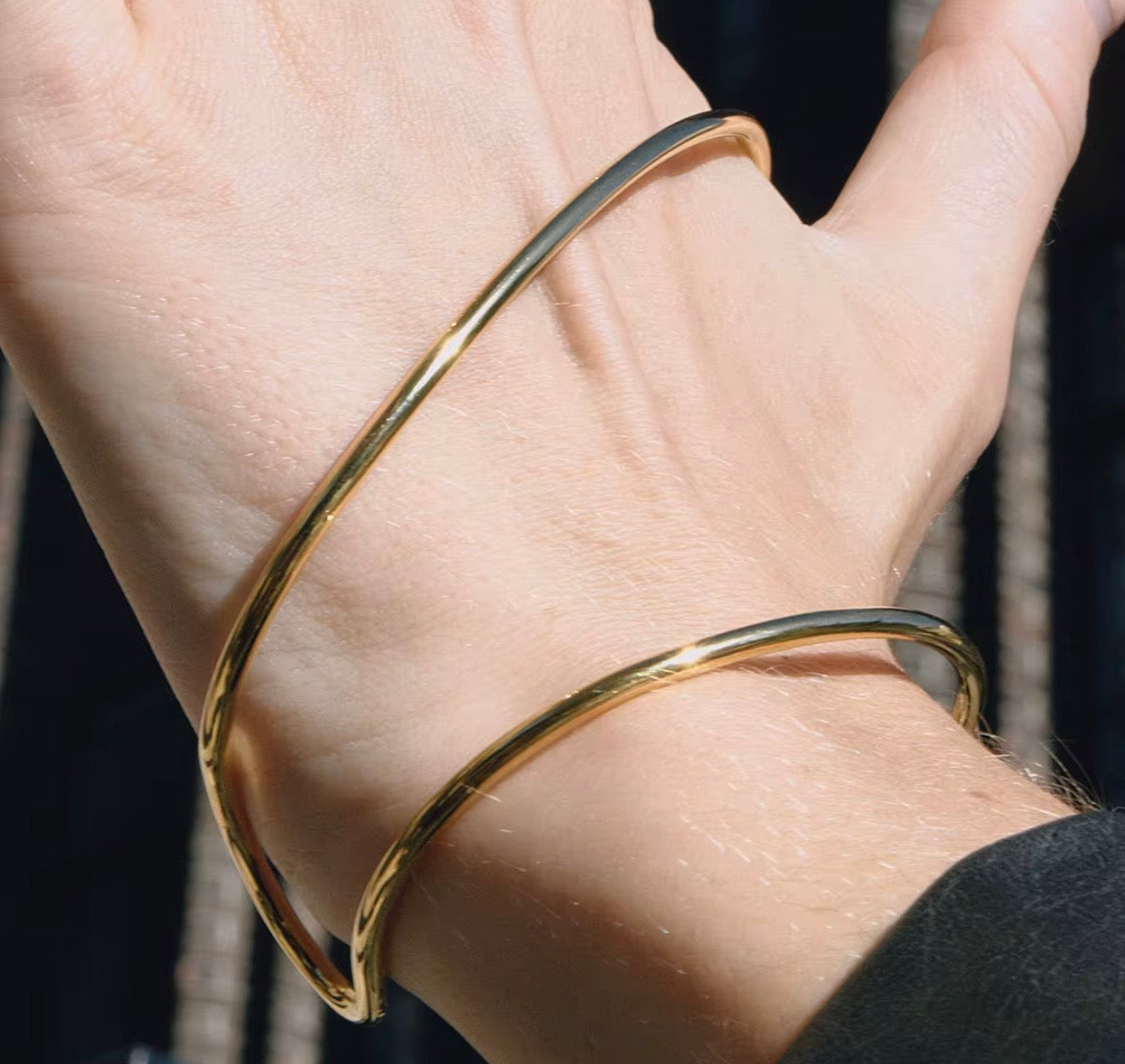 Sculpted Horizon Cuff Bracelet