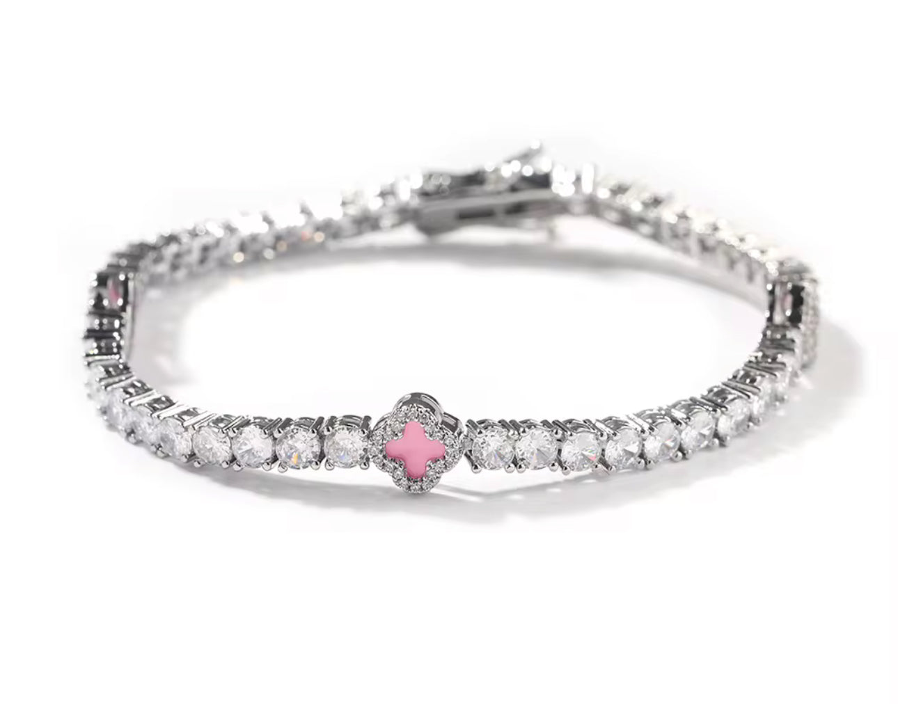 Noir Clover Tennis Bracelet