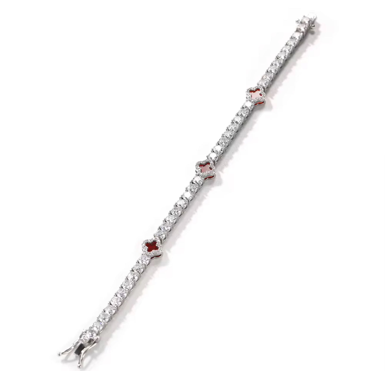 Noir Clover Tennis Bracelet