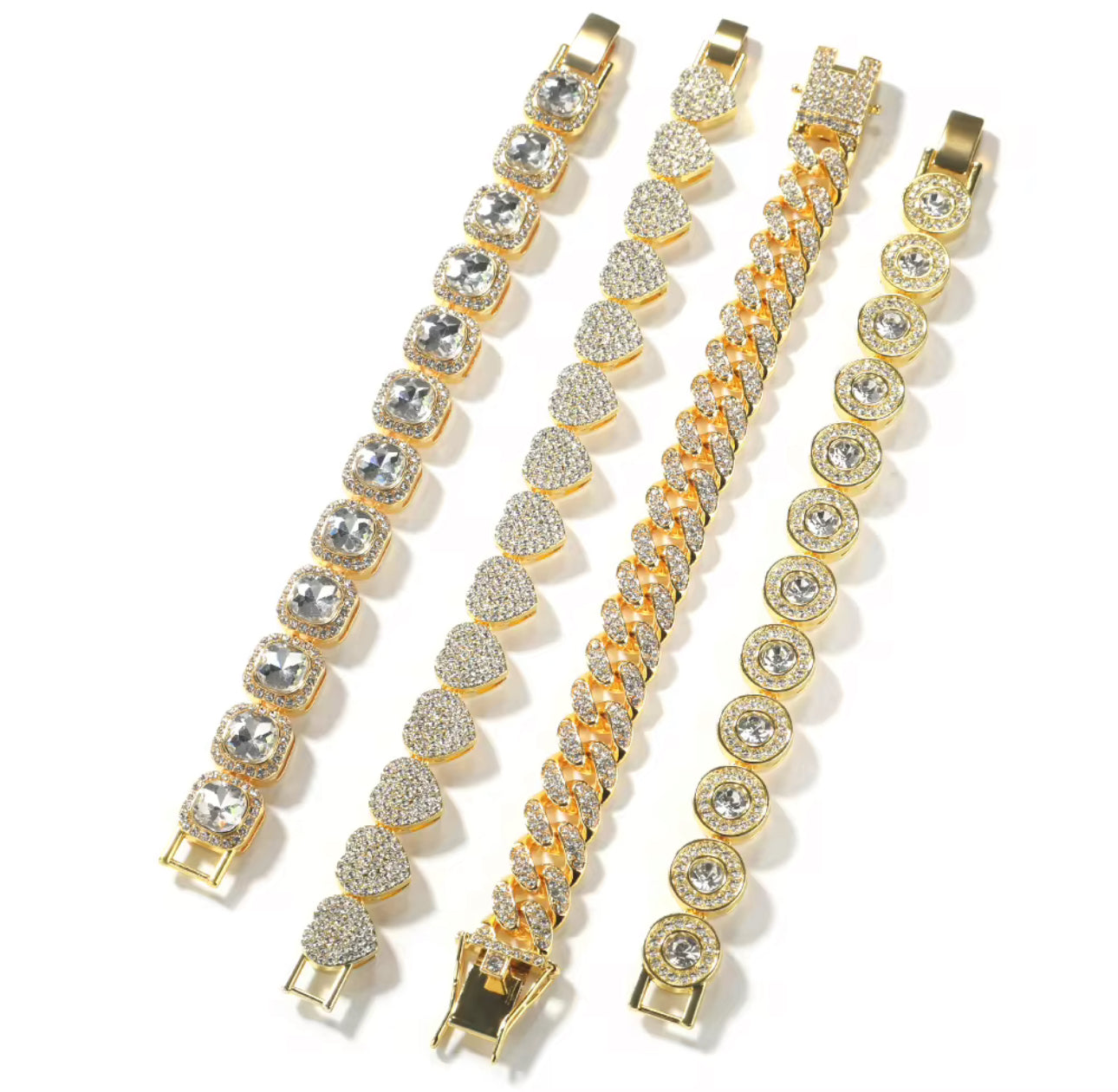 Golden Blush Cuban Link Bracelet