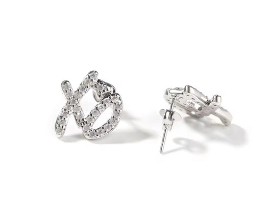XO Sparkle Stud Earrings