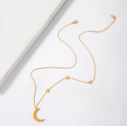 Luna Star Crescent Necklace
