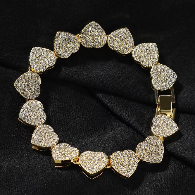 Golden Blush Cuban Link Bracelet