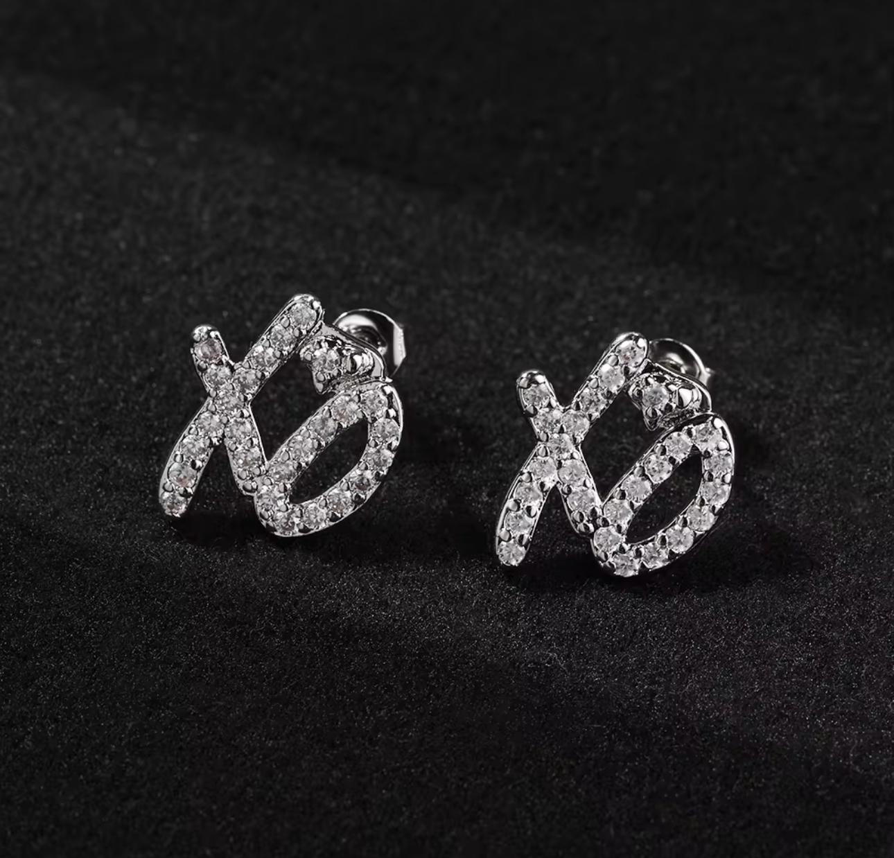 XO Sparkle Stud Earrings