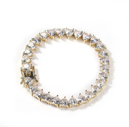 Lumière Heart-Cut CZ Bracelet