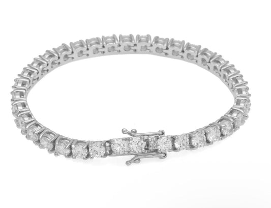 LuxeLine Gold Tennis Bracelet